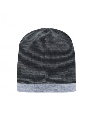 Stretch fleece beanie with contrasting border