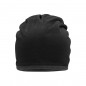 Casual beanie with fleece border in contrasting colour