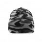 Classic knitted beanie in fashionable camouflage design