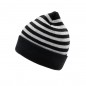 Classic knitted beanie with fashionable stripes