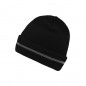 Classic knitted beanie with a reflective stripe on the brim (without protective function / no PPE)