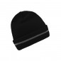 Classic knitted beanie with a reflective stripe on the brim (without protective function / no PPE)