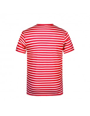 T-shirt in maritime look with breast pocket