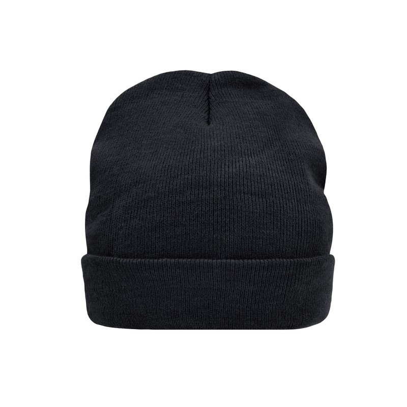 Warm knitted cap with interlining made of Thinsulate™