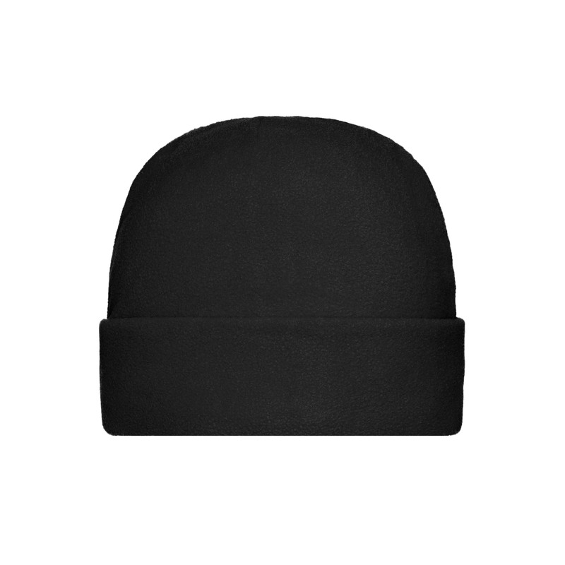 Warm fleece cap with wide brim