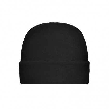 Warm fleece cap with wide brim