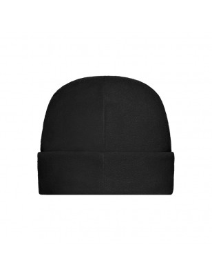 Warm fleece cap with wide brim