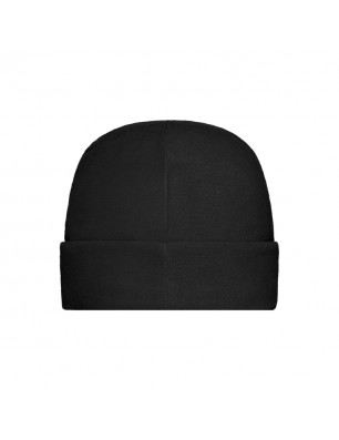 Warm fleece cap with wide brim