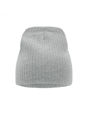 Knitted cap in rib look