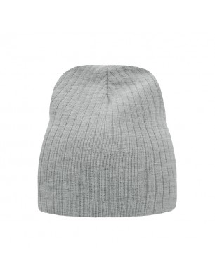 Knitted cap in rib look