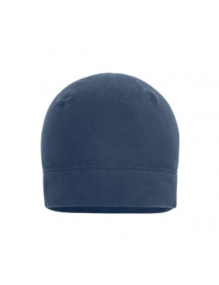 Microfleece cap with decorative flat seams