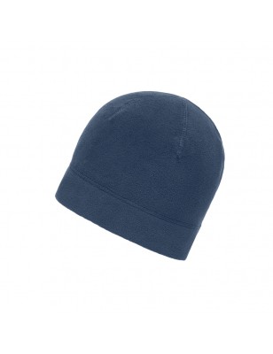 Microfleece cap with decorative flat seams