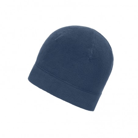 Microfleece cap with decorative flat seams