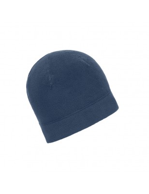 Microfleece cap with decorative flat seams