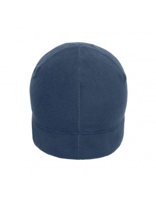 Microfleece cap with decorative flat seams