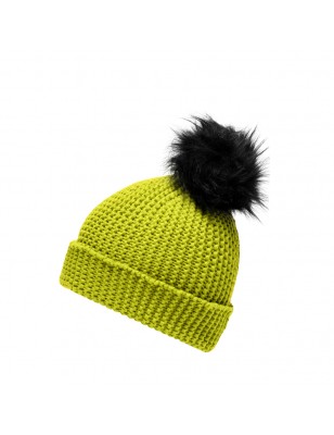 Casual beanie with extra large pompon