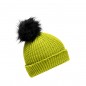 Casual beanie with extra large pompon