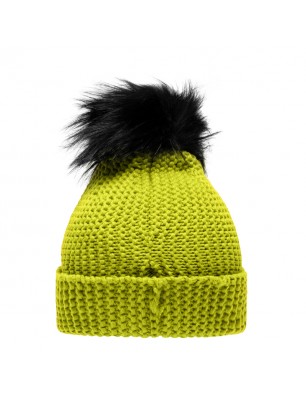 Casual beanie with extra large pompon