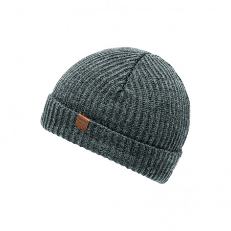 Melange beanie with brim