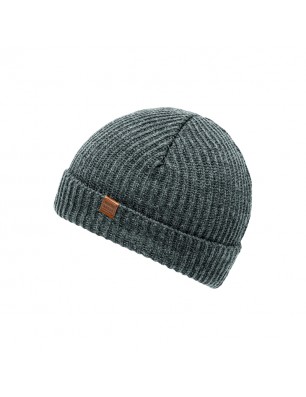 Melange beanie with brim