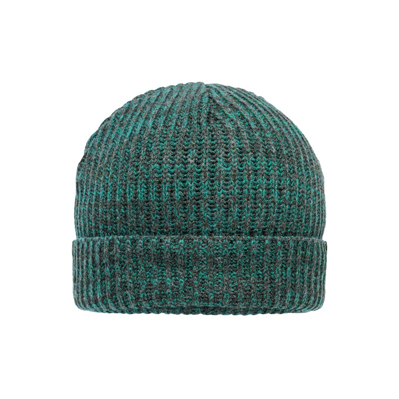 Melange beanie with brim