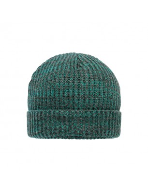 Melange beanie with brim