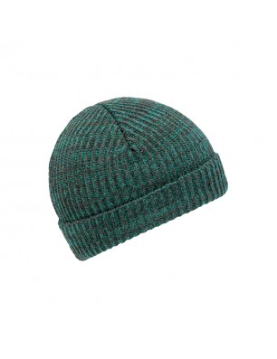 Melange beanie with brim