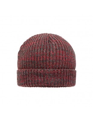 Melange beanie with brim