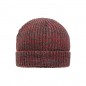 Melange beanie with brim