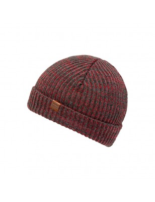 Melange beanie with brim