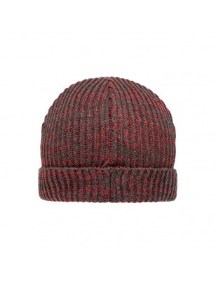 Melange beanie with brim