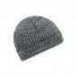 Melange beanie with brim