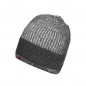 Melange knitted hat in fashionable rib-design