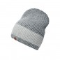 Melange knitted hat in fashionable rib-design