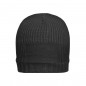 Knitted beanie in rib-design