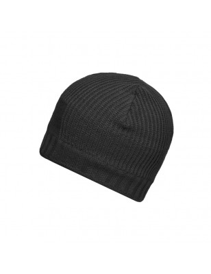 Knitted beanie in rib-design