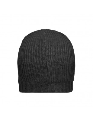 Knitted beanie in rib-design