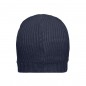 Knitted beanie in rib-design