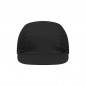 Promo cap with vertical panel and elastic band