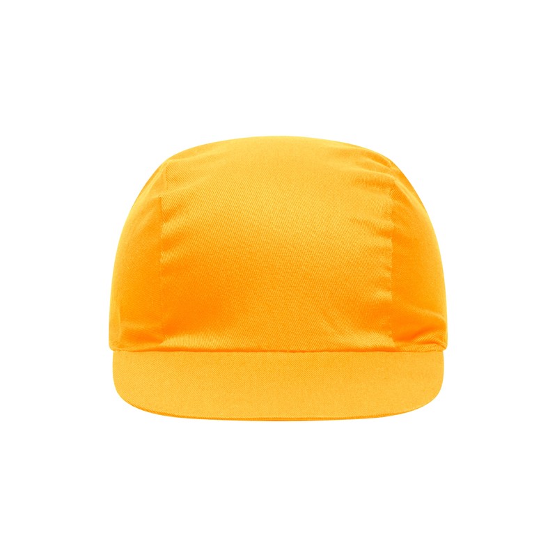 Promo cap with vertical panel and elastic band