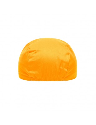 Promo cap with vertical panel and elastic band