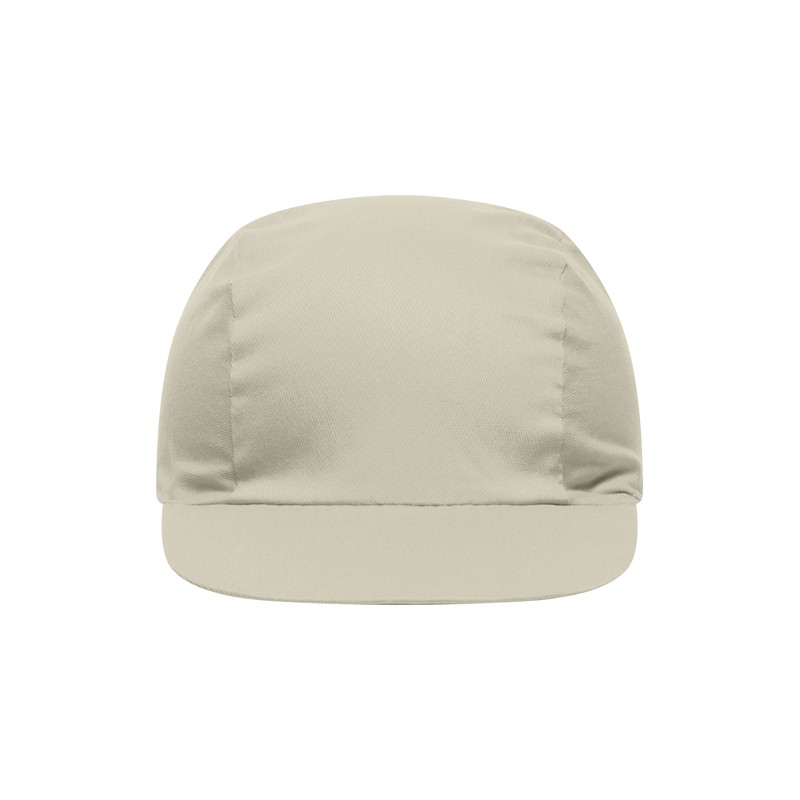 Promo cap with vertical panel and elastic band