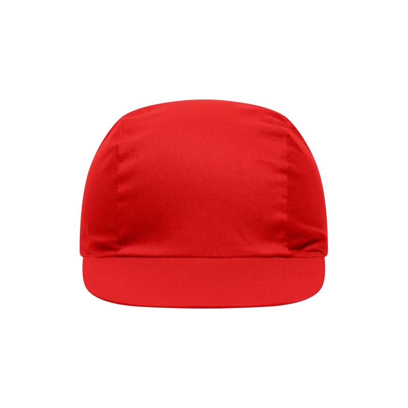 Promo cap with vertical panel and elastic band