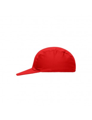 Promo cap with vertical panel and elastic band