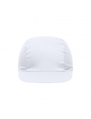 Promo cap with vertical panel and elastic band