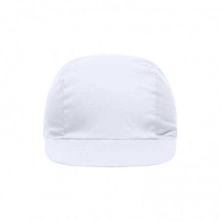 Promo cap with vertical panel and elastic band