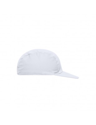 Promo cap with vertical panel and elastic band