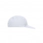 Promo cap with vertical panel and elastic band