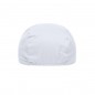 Promo cap with vertical panel and elastic band