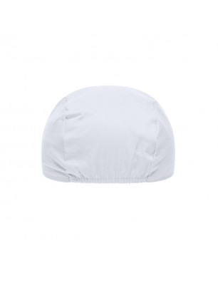 Promo cap with vertical panel and elastic band